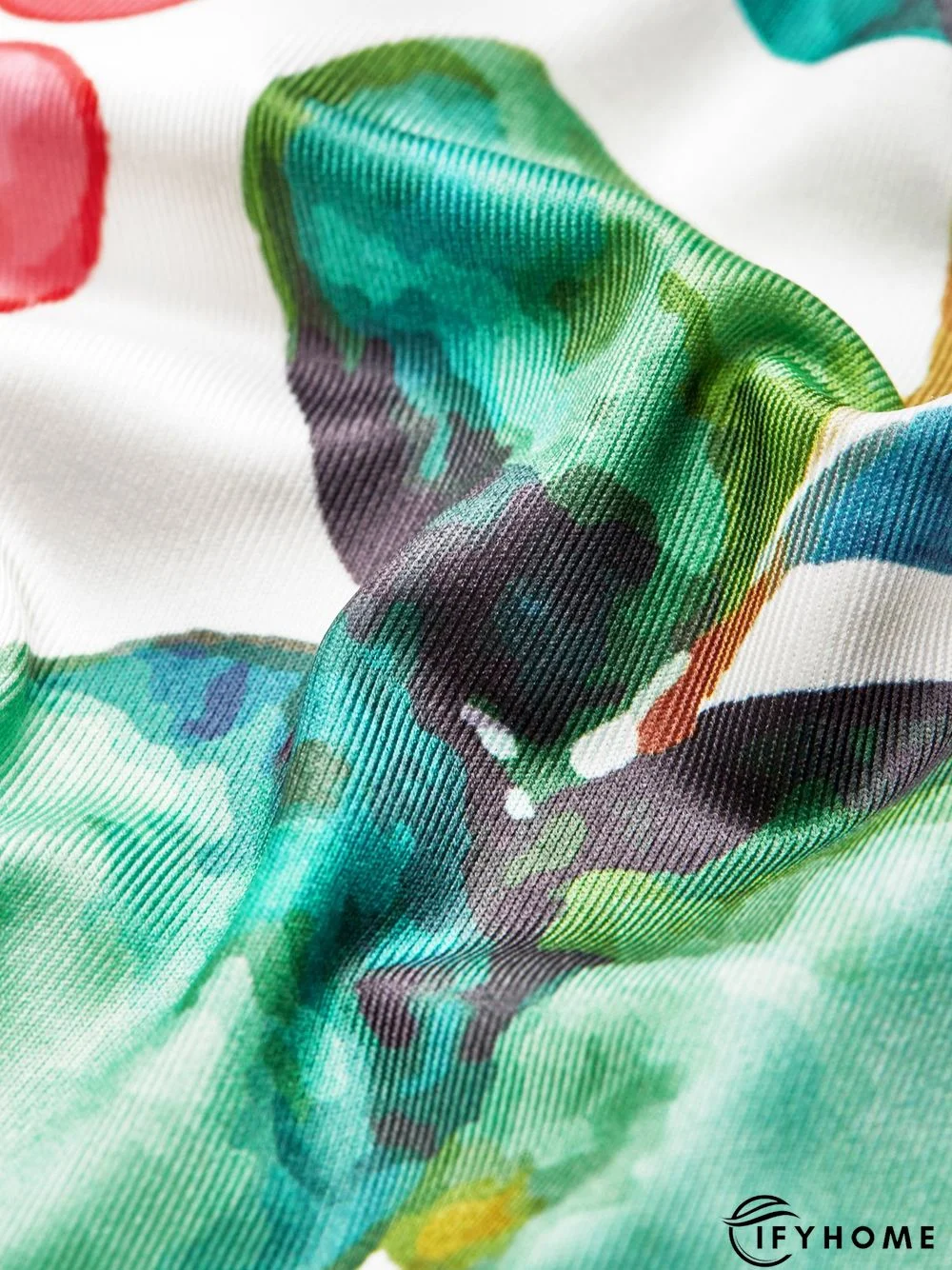 Floral Casual V neck Sleeveless Knit Dress | IFYHOME