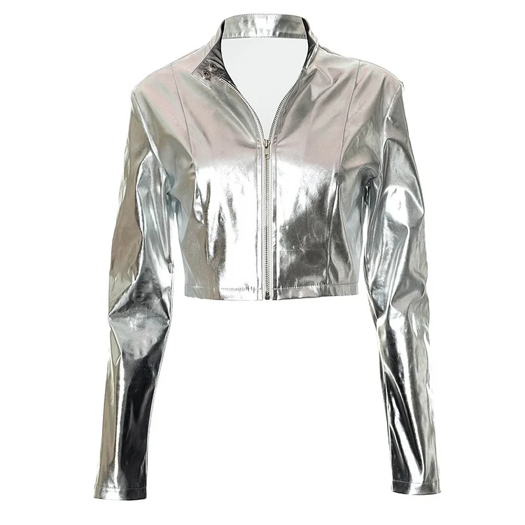 2023 Zipper Silver Coat