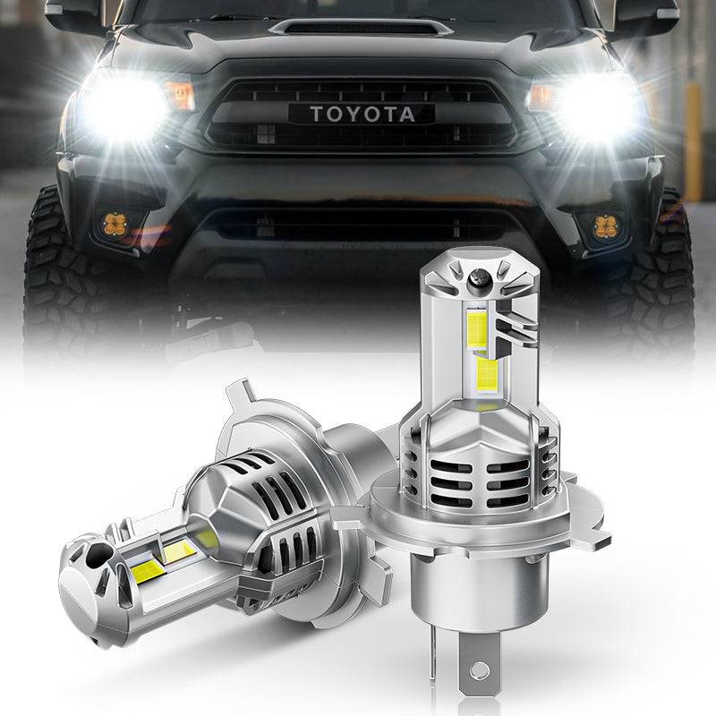 H4 9003 LED Projector Headlight Bulbs with Hi/Lo Beam for 1997-2015 Toyota Tacoma