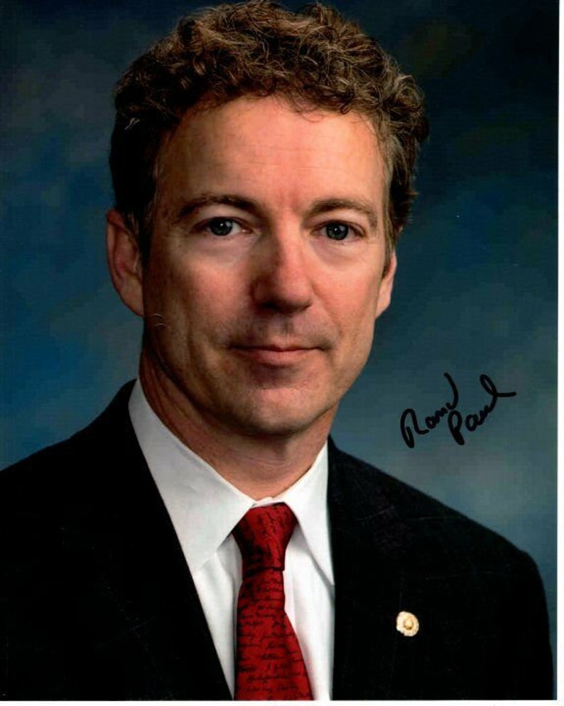 Rand paul signed autographed kentucky senator Photo Poster painting