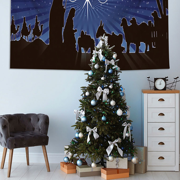 Saker Christmas Garage Door Banner