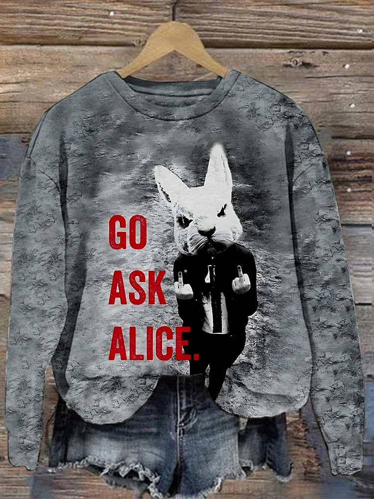 Teecade Teecade Go Ask Alice Sweatshirt