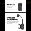 Instrument Microphone Adjustable Clip-On Pickup High-Fidelity Violin Performance Wireless Microphone Rechargeable Professional Sound Pickup for Violin Saxophone Brass Wind Instruments