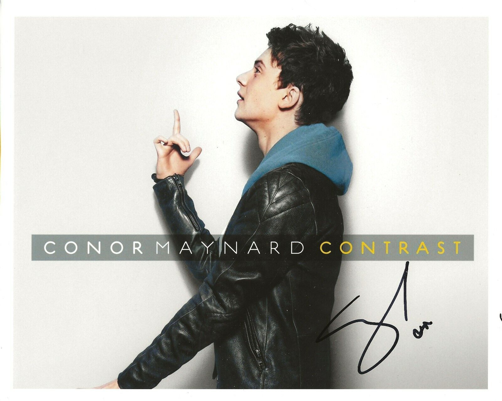 Conor Maynard REAL hand SIGNED Contrast Promo Photo Poster painting #1 COA MTV BRAND NEW