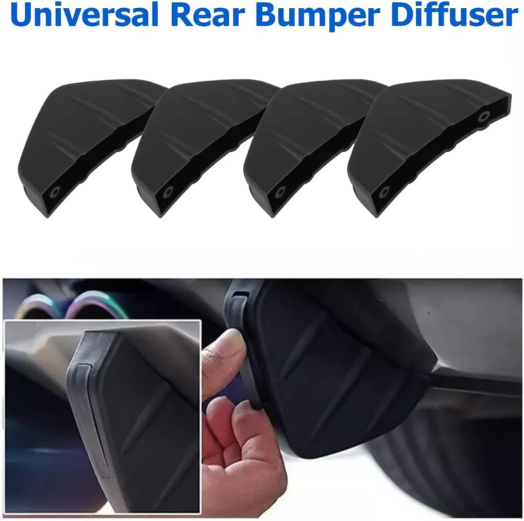 4pcs Car Lower Bumper Lip Diffuser, Anti-collision Accessories Spoiler Protector