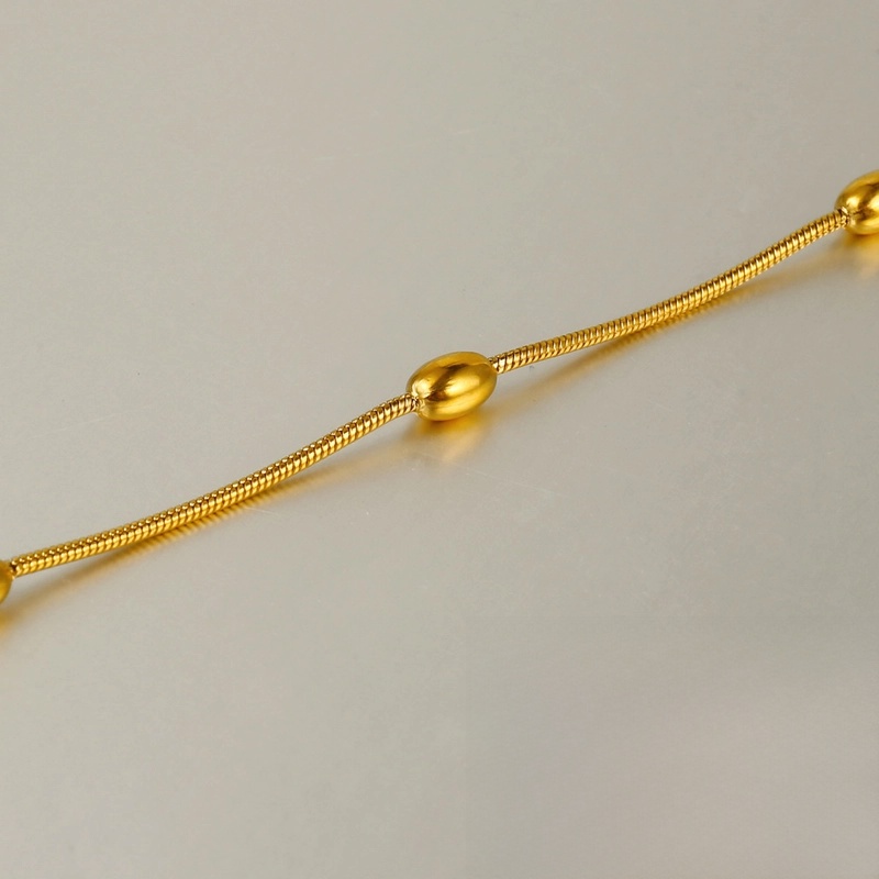 1 Piece 304 Stainless Steel 18K Gold Plated Cable Chain Snake Chain 42+5cm Jewelry Accessories Chain