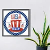 5D DIY Full Round Drill Diamond Painting Independence Day Kit Home Decor(NH3447)