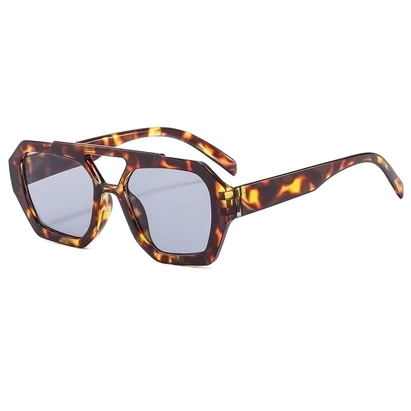 IG Style Retro Sports Geometric Leopard Pc Avaitor Full Frame Women’s Sunglasses