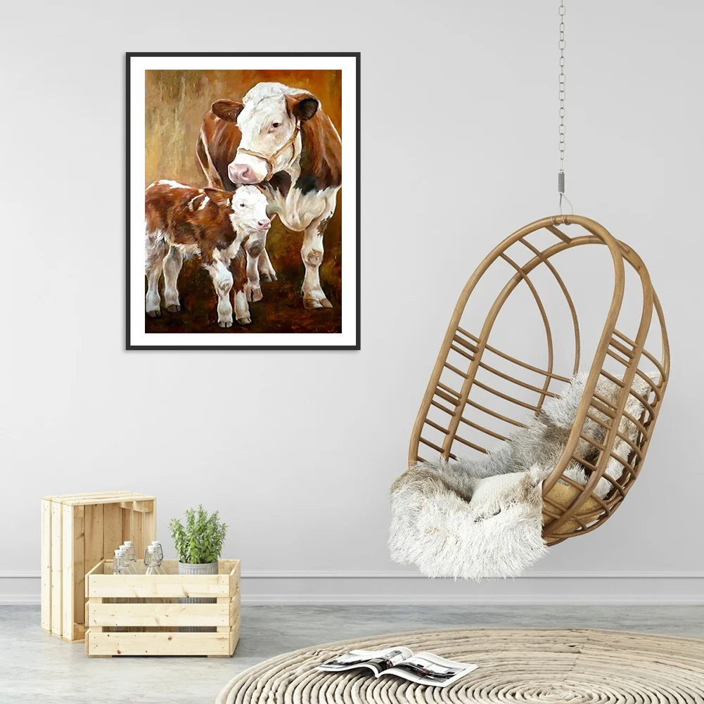 Diamond Painting - Full Round Drill - Cow(30*40cm)