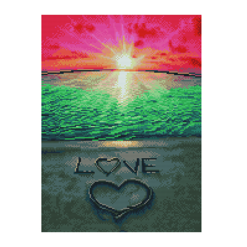 

Landscape - 11CT Stamped Cross Stitch - 46*36CM, 501 Original
