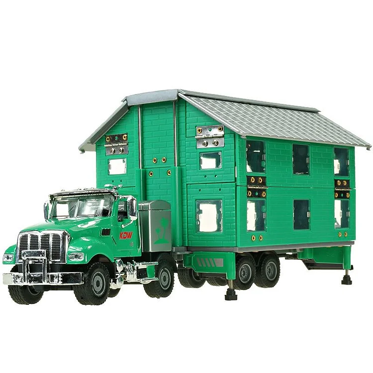 ToyTime Luxury Double Deck Transform RV Station Wagon Truck Metal Car Model Children's Toy Car Gift