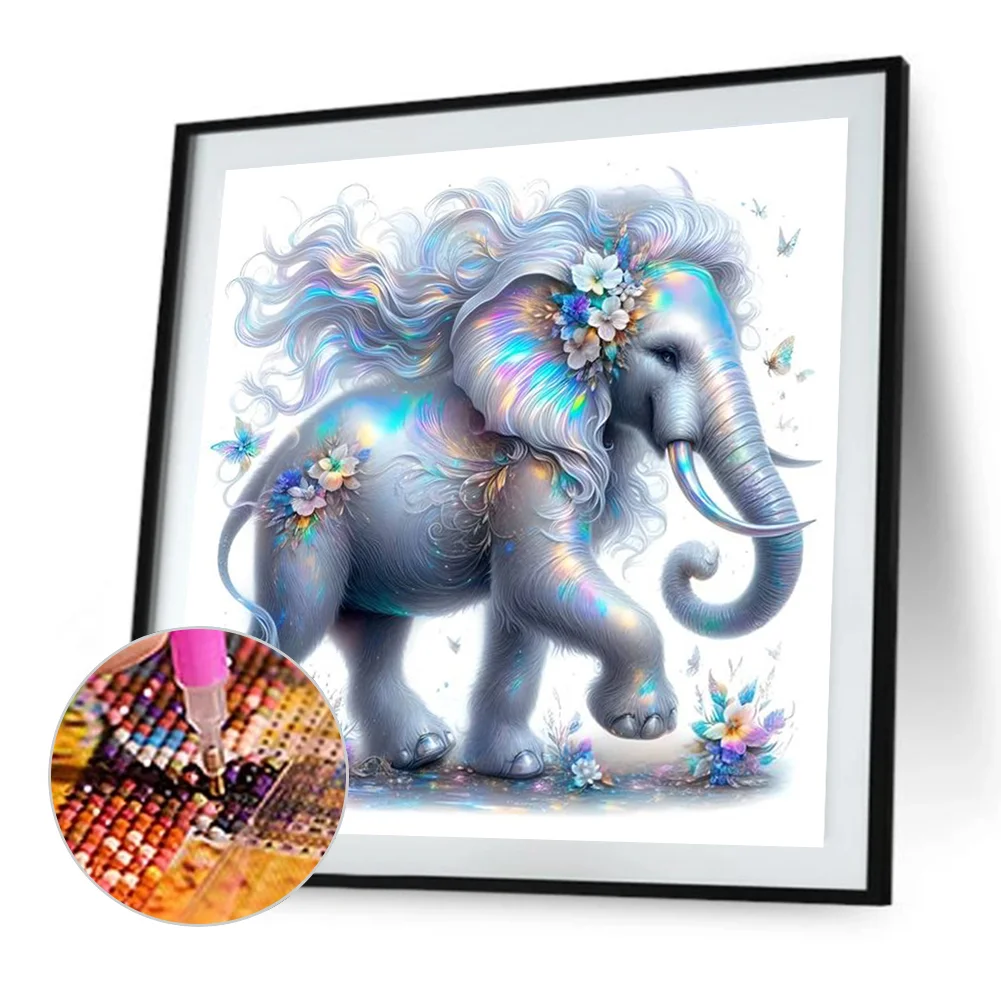Diamond Painting - Full Square Drill - Elephant(Canvas|35*35cm)