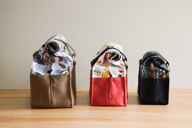 DIY Julie Roll Top Bag Pattern Template — With Tutorial