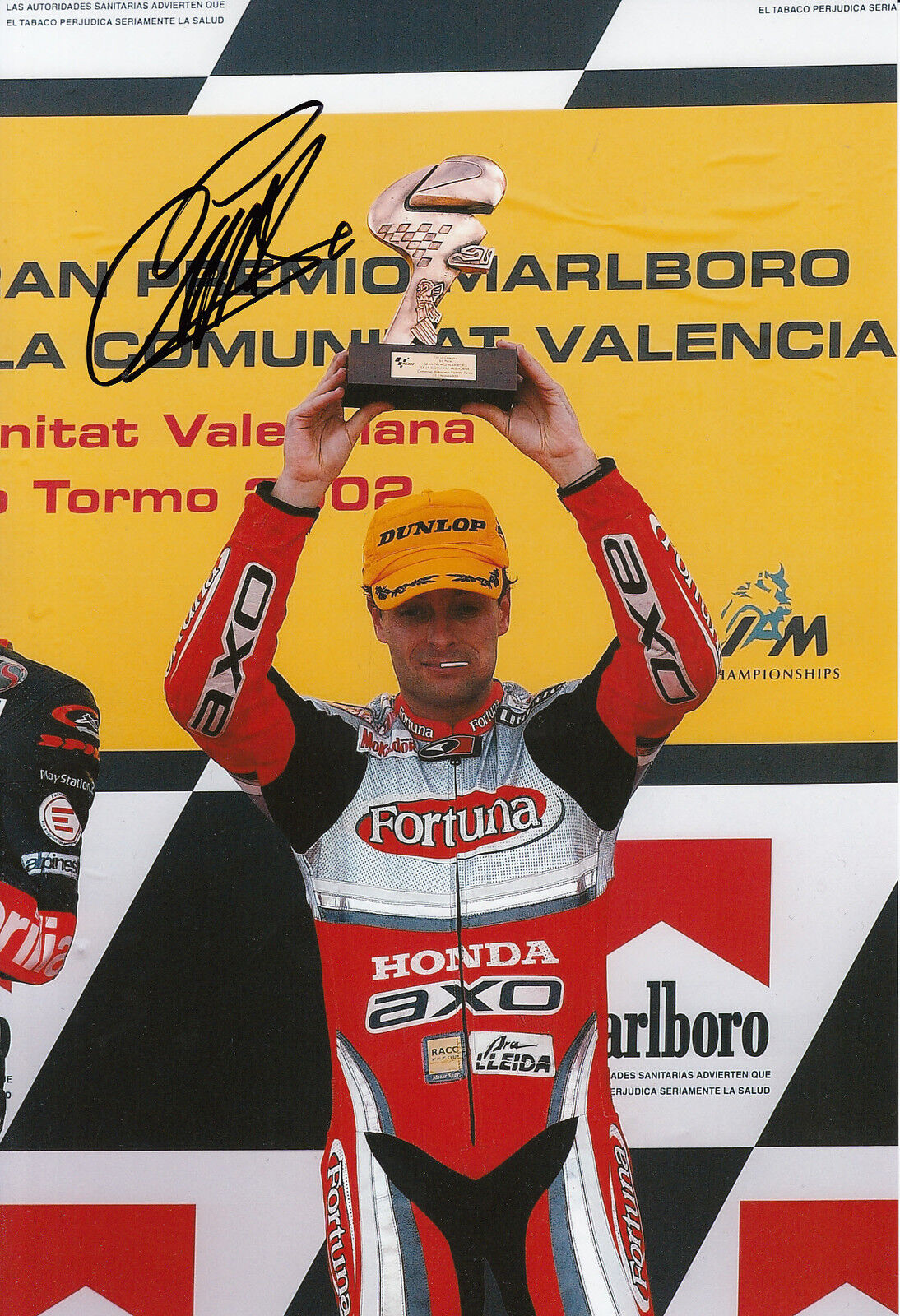 Emilio Alzamora Hand Signed Fortuna Honda 12x8 Photo Poster painting 2002 250cc 2.