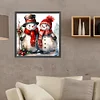 (40*40cm)Christmas Snowman - Full Round Drill Diamond Painting