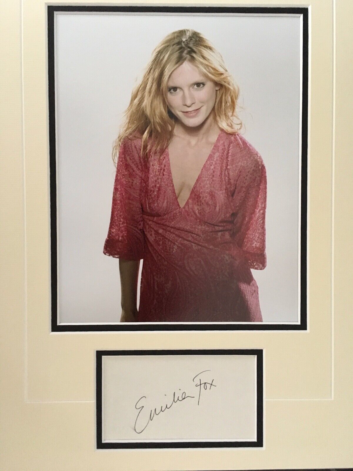 EMILIA FOX - GREAT BRITISH ACTRESS - SIGNED COLOUR Photo Poster painting DISPLAY