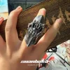 Dark Series &bull; Eye & Fang Armor Jointed Ring