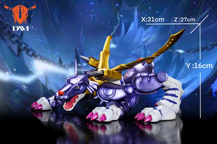PRE-ORDER Digimon Studio - Digimon Metal Garurumon Statue(GK)-