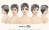 Pixie Cut Granny Grey Short Wigs