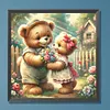 uk.everydayedeals (Limited Stock)Diamond Painting - Full Round - Rose Heart Little Bear