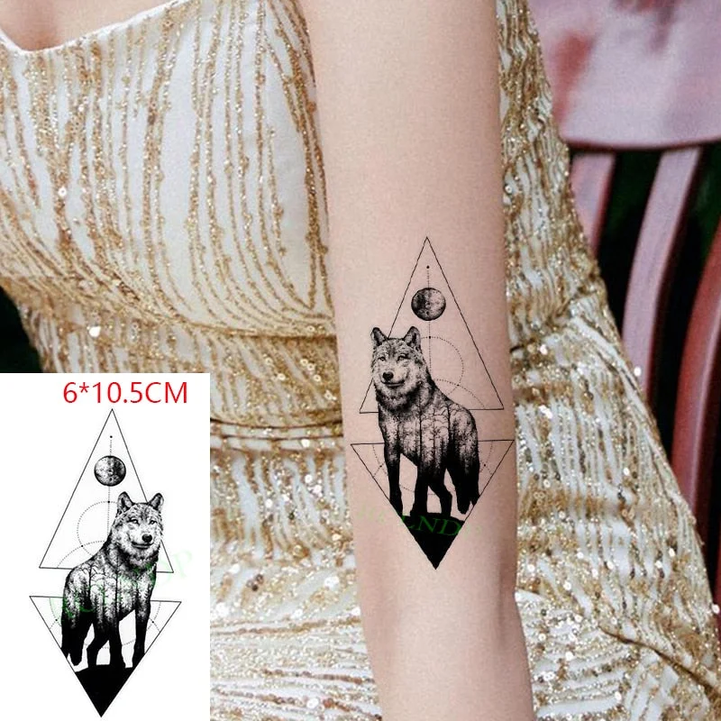 Waterproof Temporary Tattoo Sticker Black Gun AK 47 Flash Tatoo Fake Water Transfer Tatto for Woman Man