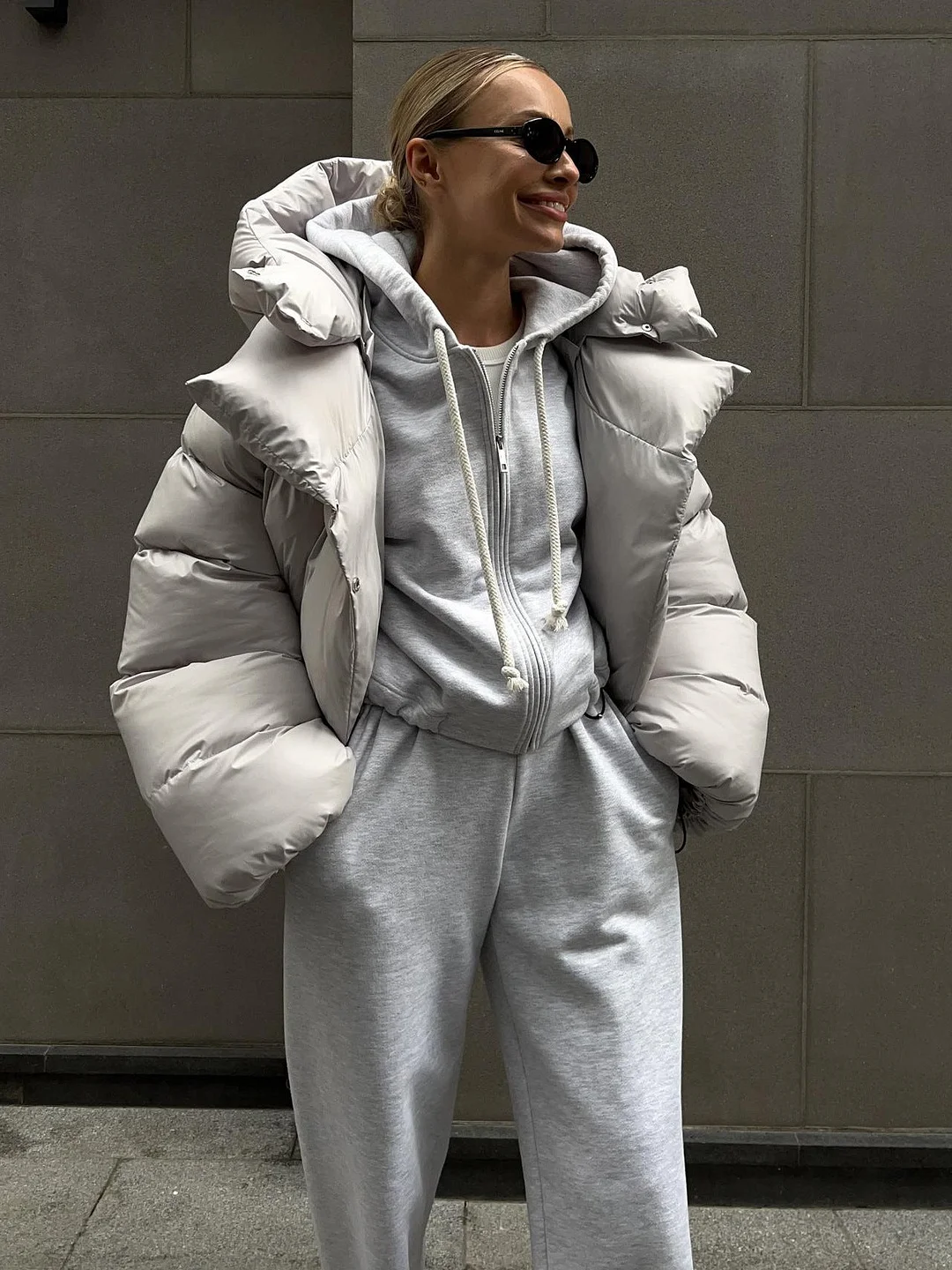 Uveng Winter Trendy Personality Street Hood Coats