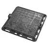 [US Local Warehouse] Iron Manhole Cover and Frame Non-Slip Septic Tank Cover for Yard (400mm)