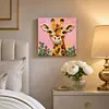 DIY Pre-Framed Giraffe Button Art Canvas Kit