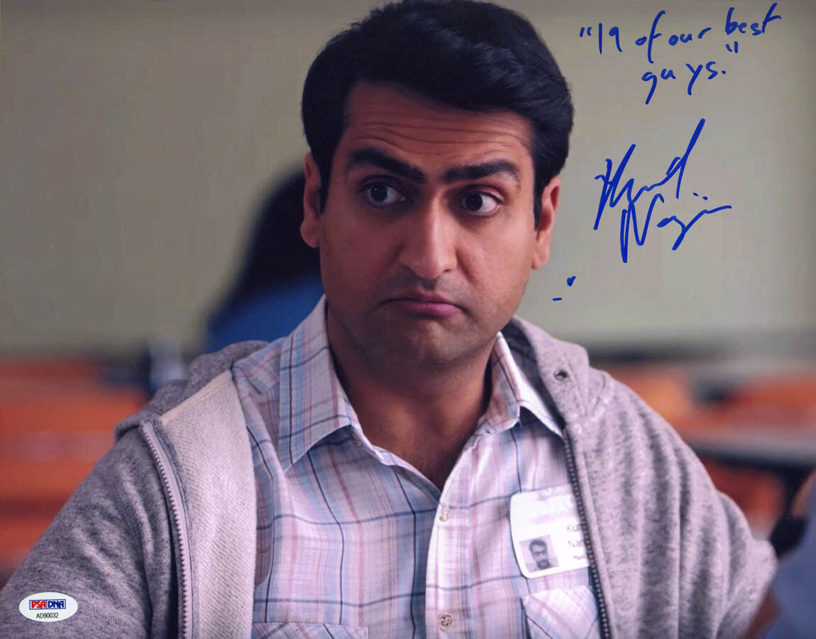 Kumail Nanjiani SIGNED 11x14 Photo Poster painting The Big Sick + INSC RARE PSA/DNA AUTOGRAPHED