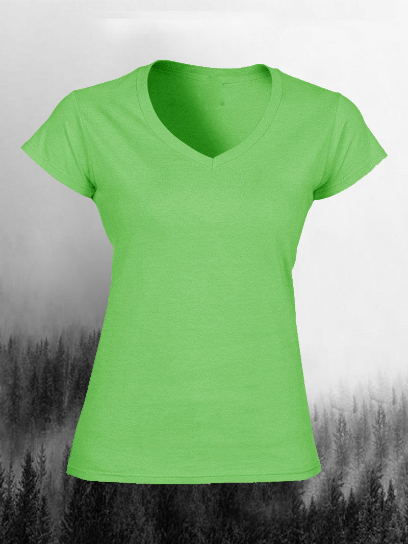 Custom Graphic Women's V-neck Short-Sleeved T-shirt