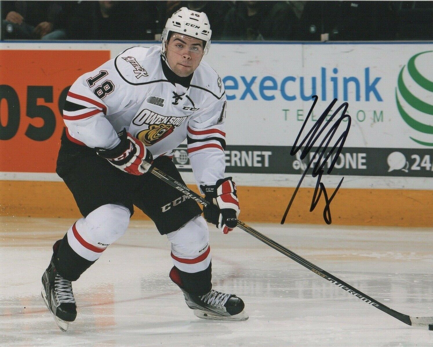 Owen Sound Attack Markus Phillips Autographed Signed 8x10 Photo Poster painting COA #3