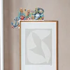 (US Local)Ocean Goblin 5D DIY Wooden Door Topper Diamond Painting Door Corner Decor