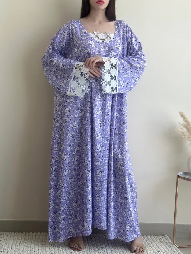 Stylish Floral Dress Robe-inspireuse