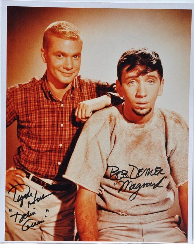 DOBIE GILLIS CAST Signed Photo Poster painting x2 Dayne Hickman, Bob Denver wcoa