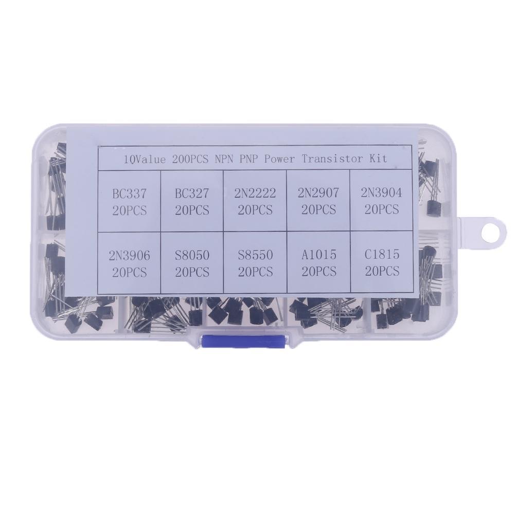 

20pcsx10 Values NPN TO-92 PNP BC337 BC547 Straight Pin Transistors Box, 501 Original