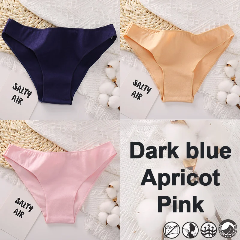 Billionm Cotton Panties for Women Sexy Solid Briefs Underwear Intimates Low Waist Underpants Female Soft Comfotable Lingerie