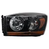 TRQ Left Headlight Assembly Drivers Side Compatible with 2006-2008 Dodge Ram 1500 2006-2009 Ram 2500 Ram 3500 CH2518115