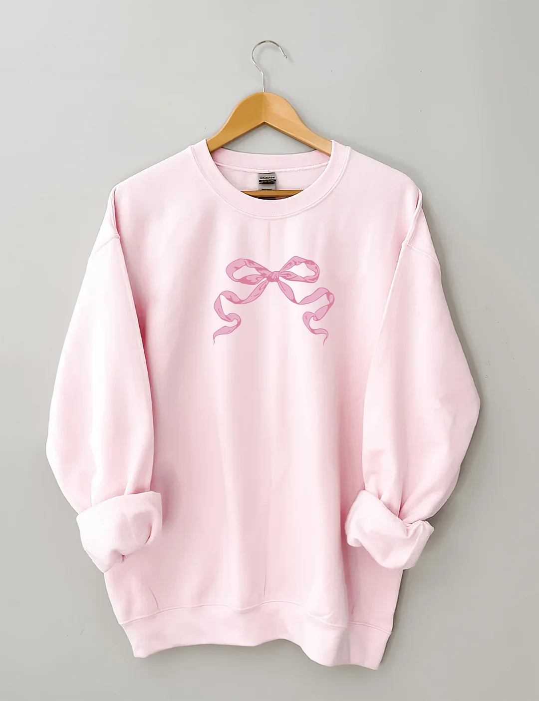 Coquette Pink Bow Y2K Sweatshirt