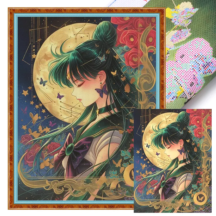 【Huacan Brand】Sailor Moon Snow White (45*60cm) 11CT Stamped Cross Stitch gbfke