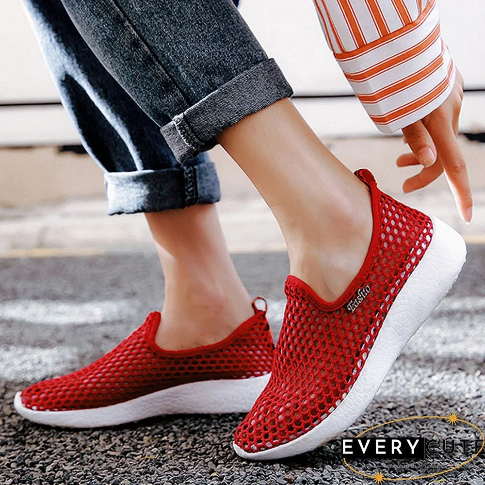 Hot Season Female Sandals Mesh Breathable Women Shoes Fashion Sports Shoes Soft Comfortable Women Shoes Zapatos De Mujer