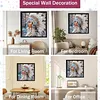 Native American Girl Partial Drill Diamond Painting Kit 30x30cm Special Shaped Rhinestones DIY Craft for Adults Beginners Home Decor