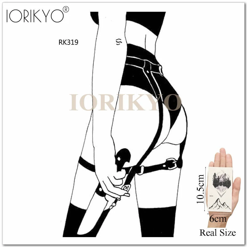 Adults Lips Old School Temporary Mouth Tattoo Women Arm Love DIY Blakc Fake Tatoos Beauty Makeup Waterproof Girls Tattoo Decals