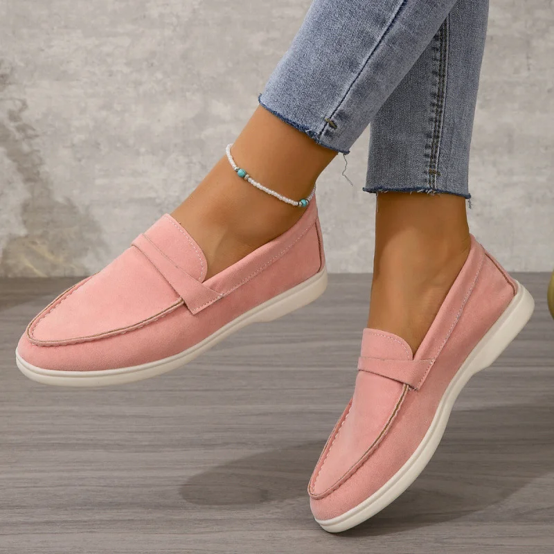 Breakj Breakj Wind Large-Size Casual Lefre Shoes Simple Women's Shoes New Four Seasons Of Fresh Comfortable Soft Soles Single Shoes