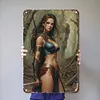 [Grande Taille]Pin up girls - Panneaux en &eacute;tain m&eacute;tallique(30*40cm)