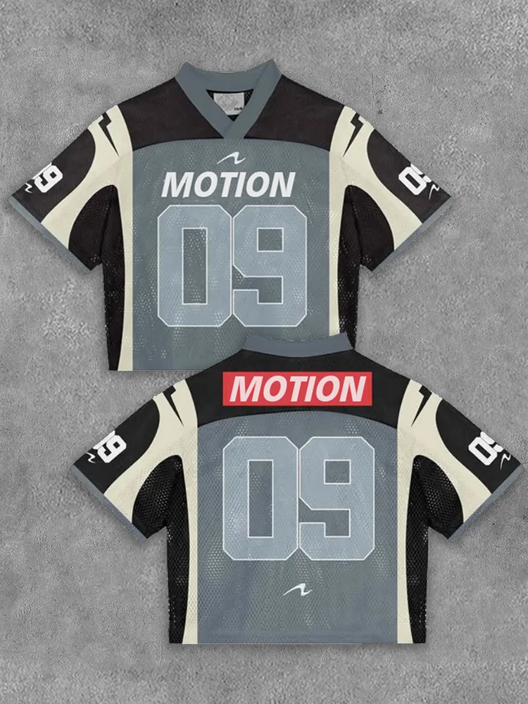 Retro Sports Notion Jersey V-neck T-shirt