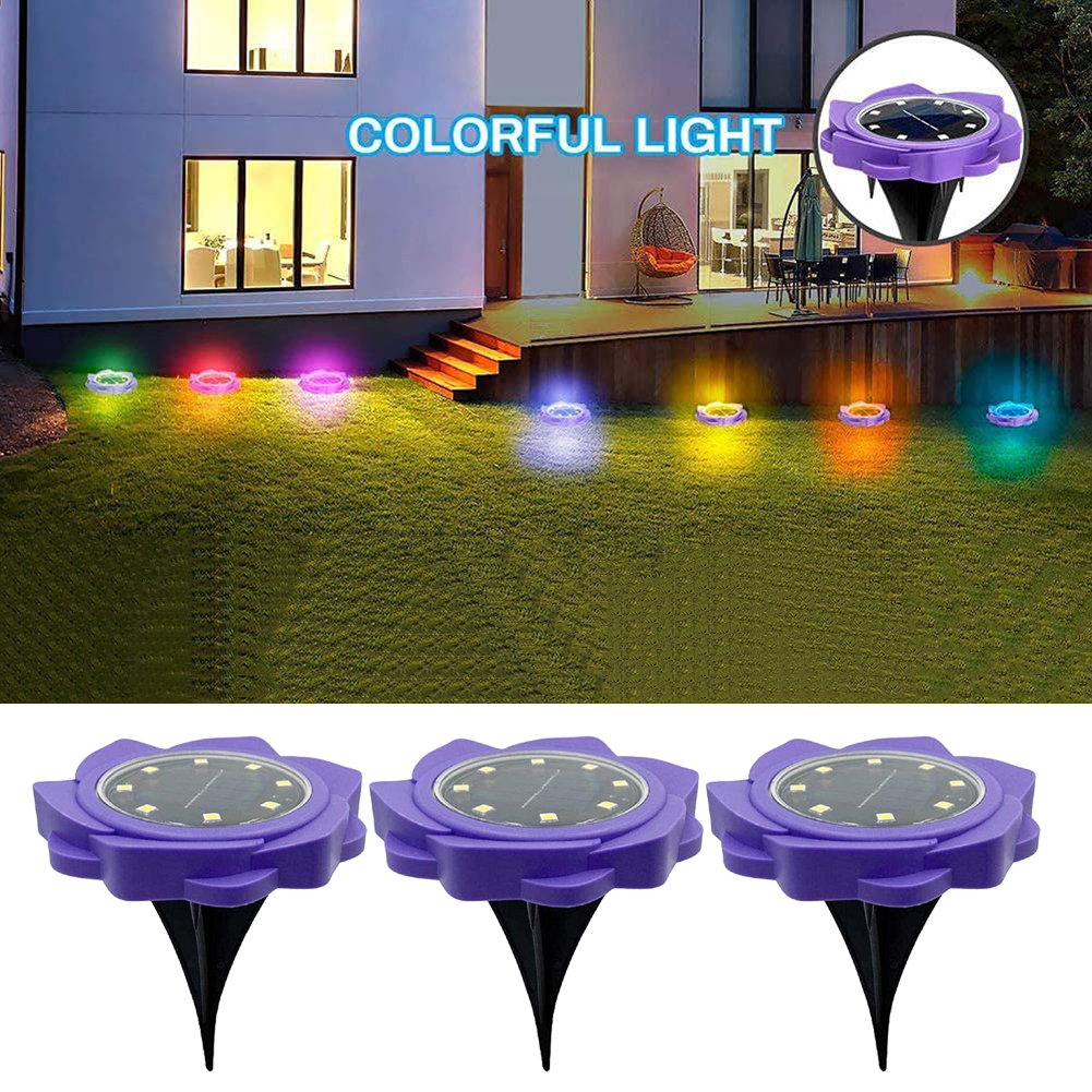 

4pcs LED Solar Flower Ground Lawn -Landscape Ligjht, 501 Original