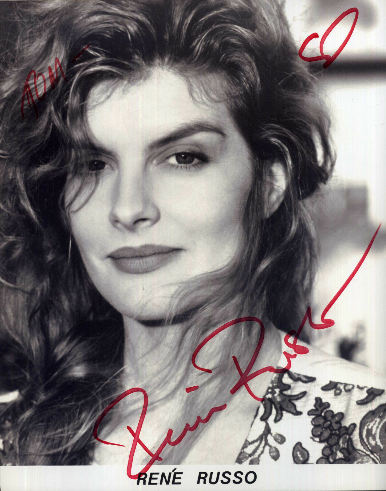 RENE RUSSO Signed Sexy Photo Poster paintinggraph - Film & TV Actress - preprint