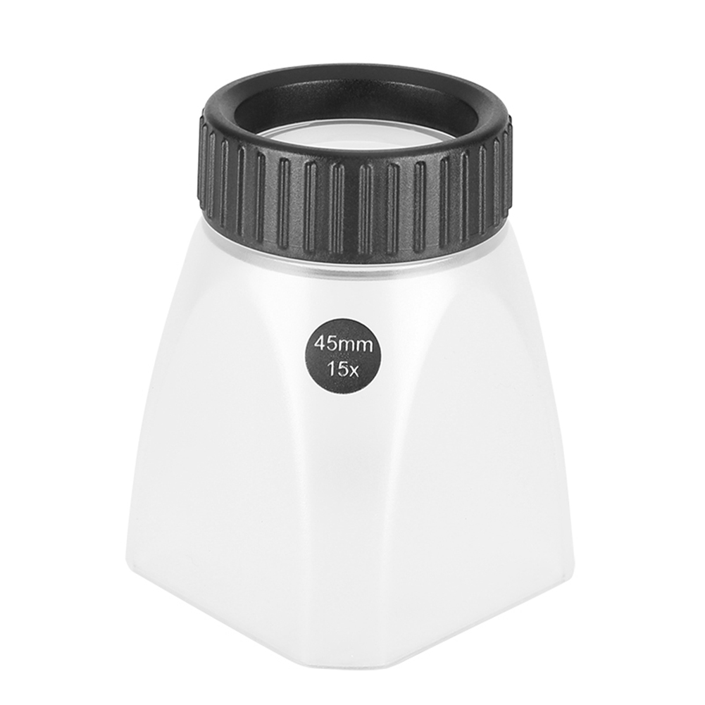 

15X High Magnification Optical Lens Desktop Loupe Cylindrical HD Magnifier, 501 Original