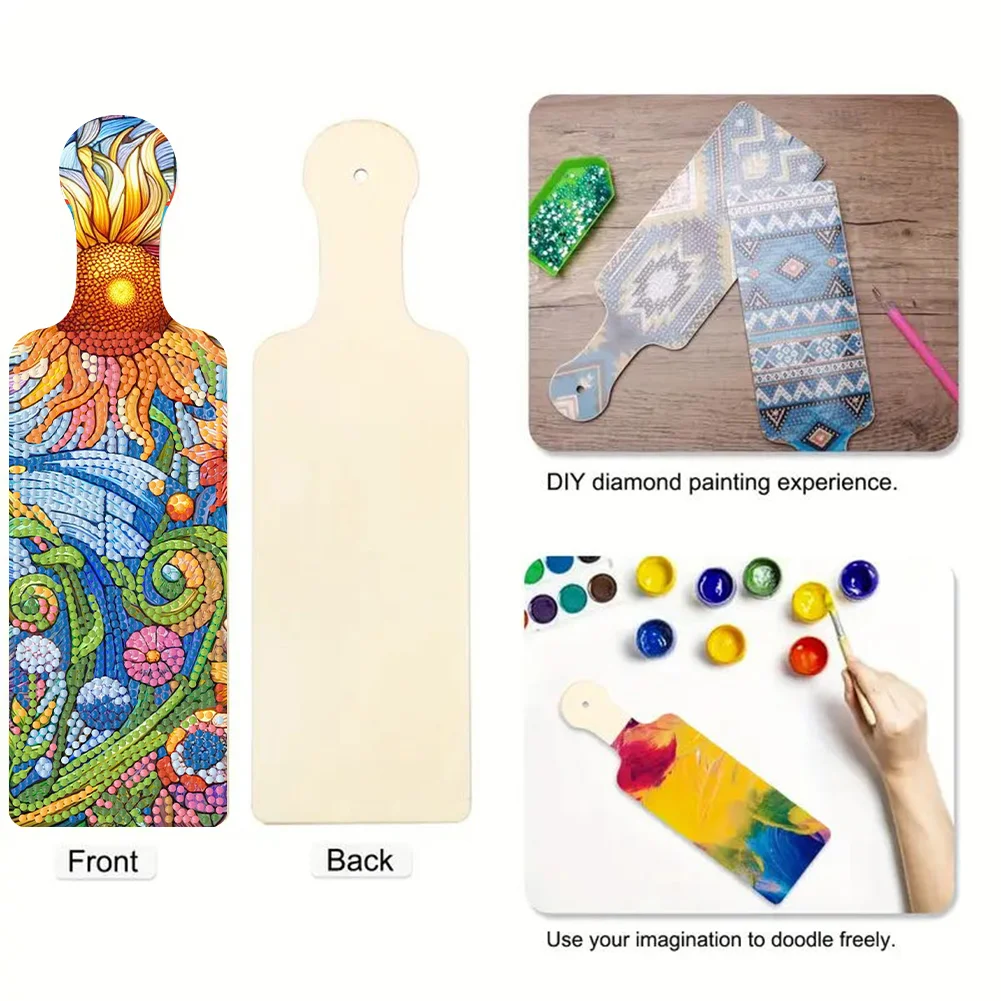 4Pcs DIT Starry Sky Pattern Diamond Decorative Serving Tray for Desk Coffee Table