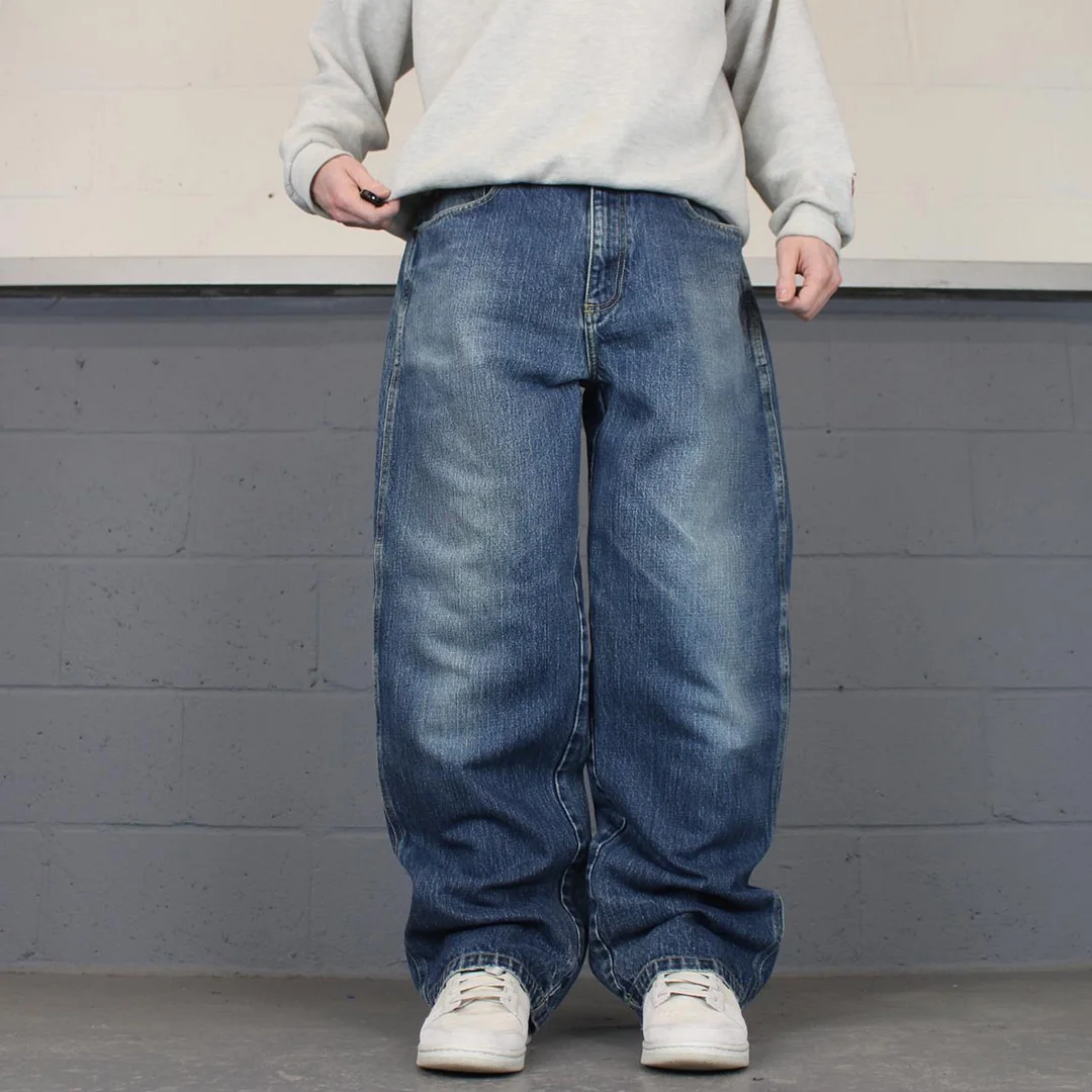 Casual Daily Loose Basic Jeans、、URBENIE